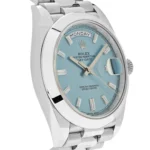 Replica Rolex Day-Date 228206 Platinum Ice Blue Diamond Dial - Image 3