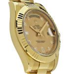 Replica Rolex Day-Date 218238 Yellow Gold Champagne Diamond Dial - Image 4
