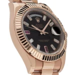 Replica Rolex Day-Date 218235 Rose Gold Black Ruby Dial - Image 3