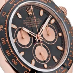 Rolex Daytona Replica 116515LN Rose Gold Black Dial - Image 5