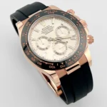 Rolex Daytona Replica 116515LN Rose Gold Baguette Diamond Sundust Dial - Image 2