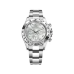 Rolex Daytona Replica 116509 White Gold Mother Of Pearl Diamond Dial