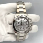 Rolex Daytona Replica 116509 White Gold Mother Of Pearl Diamond Dial - Image 3