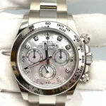 Rolex Daytona Replica 116509 White Gold Mother Of Pearl Diamond Dial - Image 4