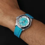 Replica Breitling Superocean Automatic 44mm Mens Turquoise Rubber A17376211L2S2 - Image 6