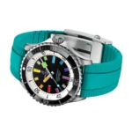 Replica Breitling Superocean Automatic 42mm Mens Turquoise Rubber A17375211B2S2 - Image 4