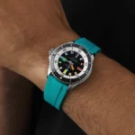 Replica Breitling Superocean Automatic 42mm Mens Turquoise Rubber A17375211B2S2 - Image 6