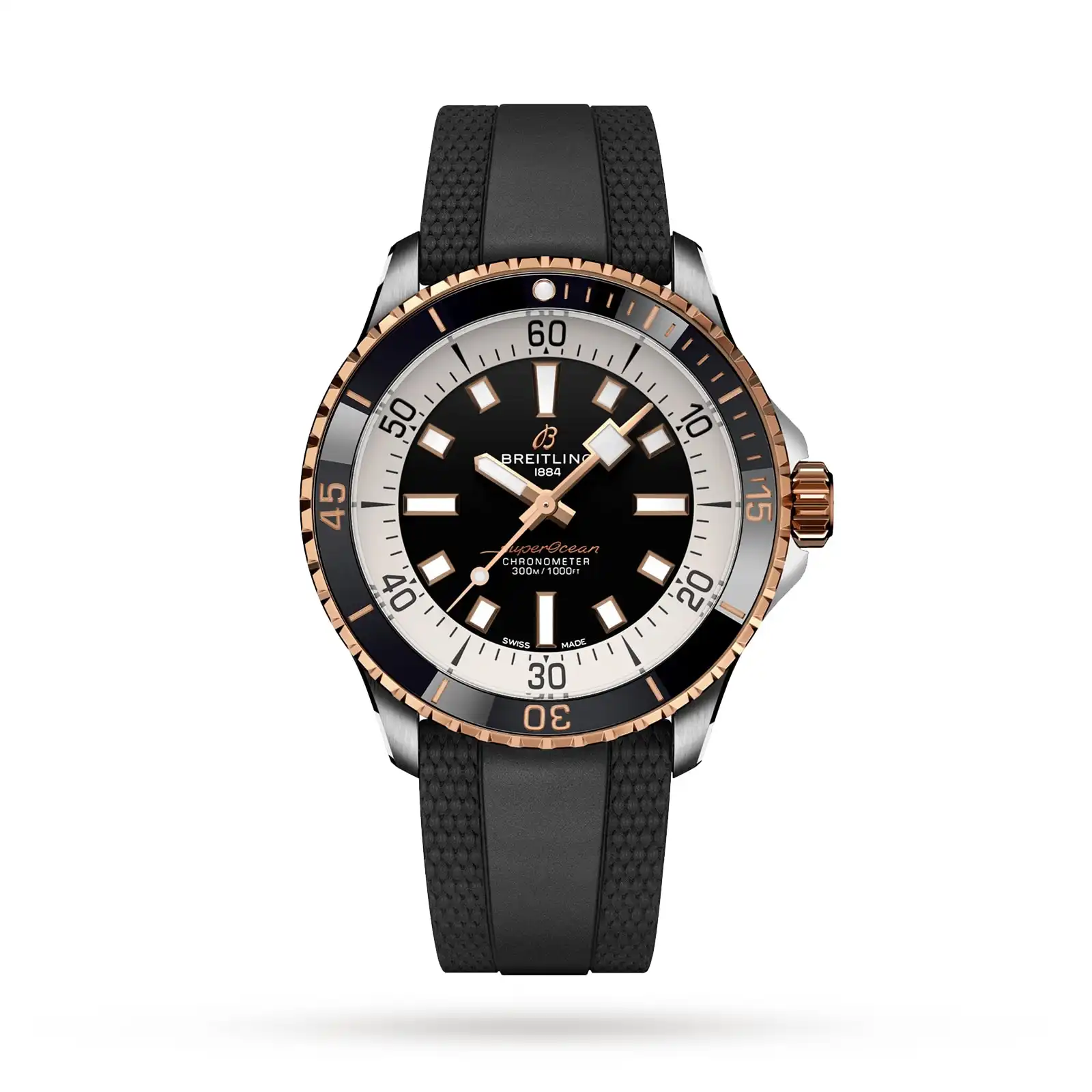 uqsk4si1v3k.webp Replica Breitling Superocean Automatic 42 Stainless Steel & 18k Red Gold U17375211B1S1 - Image 1