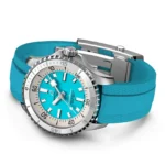 Replica Breitling Superocean Automatic 36 Stainless Steel Turquoise Rubber A17377211C1S1 - Image 4