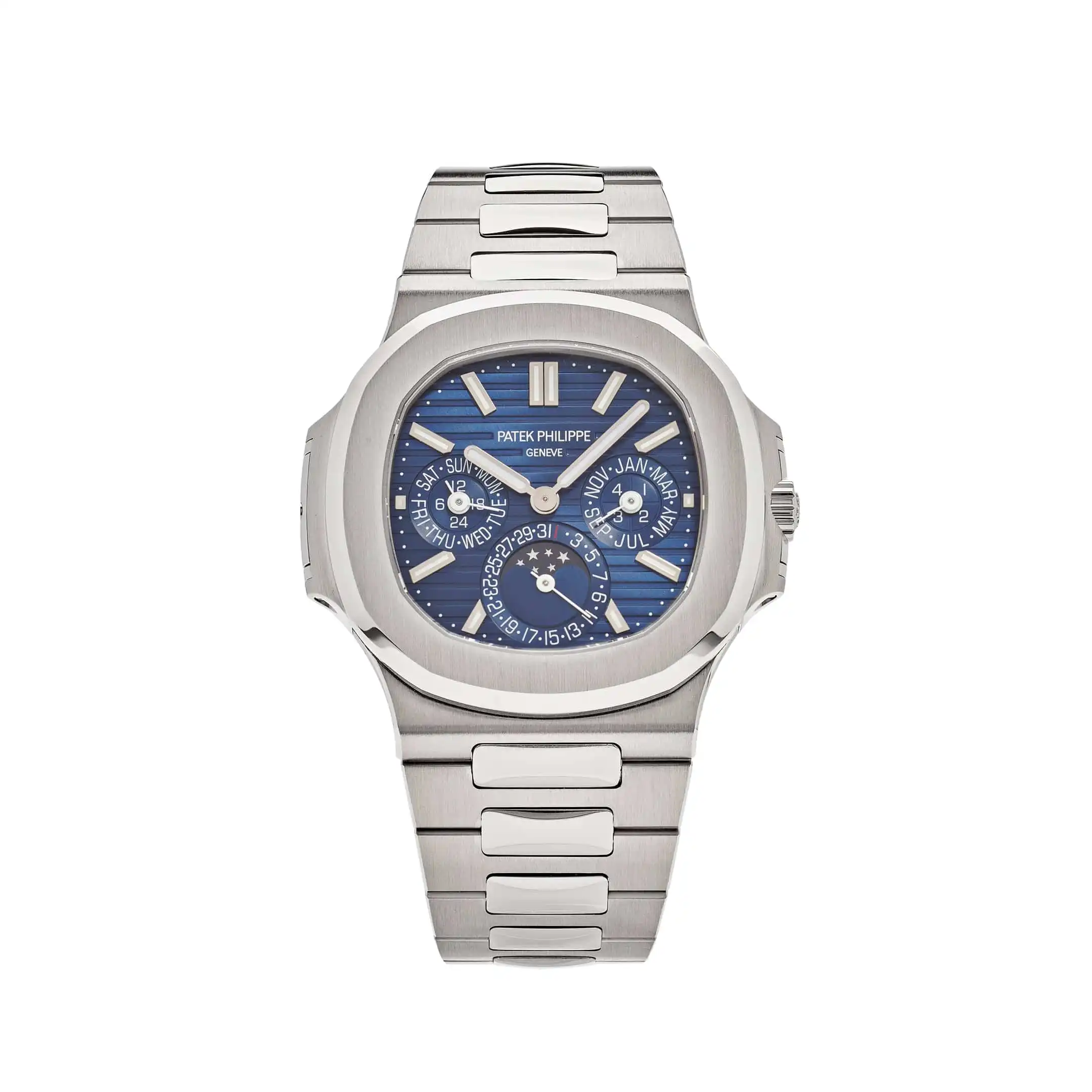 brdlmnpkibm.webp Replica Patek Philippe Nautilus 5740/1G-001 Perpetual Calendar Moon Phases Whi - Image 1