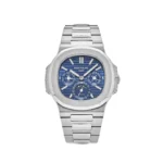 Replica Patek Philippe Nautilus 5740/1G-001 'Tiffany u0026 Co.' Perpetual Calendar Moon Phases White Gold Blue Dial