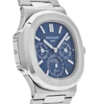 Replica Patek Philippe Nautilus 5740/1G-001 'Tiffany u0026 Co.' Perpetual Calendar Moon Phases White Gold Blue Dial - Image 5