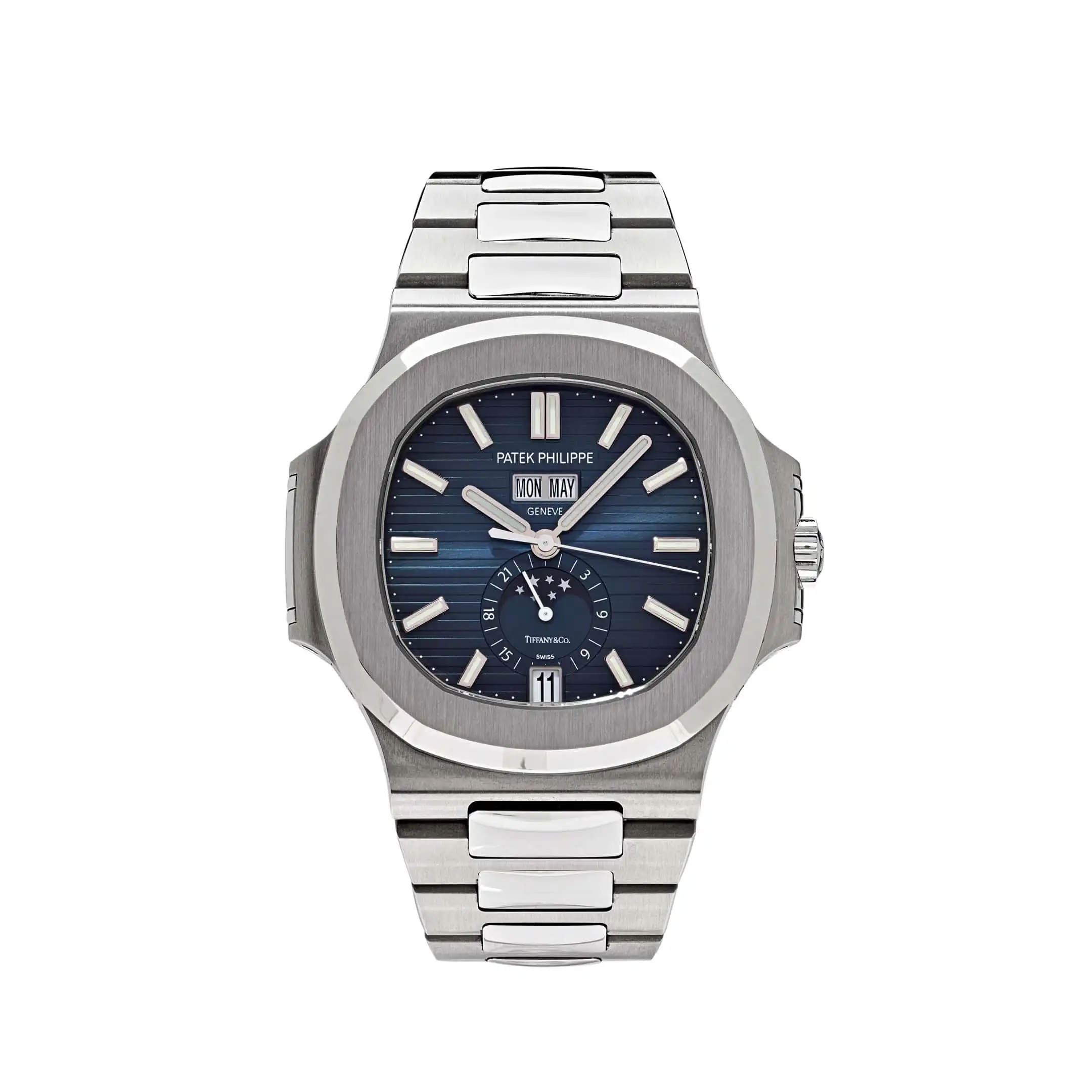 qzstfiman3r.webp Replica Patek Philippe Nautilus 5726/1A-014 Tiffany & Co. Moon Phase Stainle - Image 1