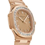 Replica Patek Philippe Nautilus 5723/1R-001 Rose Gold Diamond Bezel - Image 4