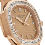 Replica Patek Philippe Nautilus 5723/1R-001 Rose Gold Diamond Bezel - Image 5