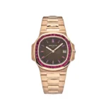 Replica Patek Philippe Nautilus 5723/112R-001 Rose Gold Ruby Bezel