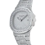 Replica Patek Philippe Nautilus 5719/10G-010 White Gold Diamond Set - Image 2