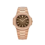 Replica Patek Philippe Nautilus 5711/1R-001 Rose Gold Brown Dial Date