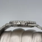 Replica Patek Philippe Nautilus 5711/1A-011 Stainless Steel with Aftermarket Diamond Pave Bezel and Case (2012) - Image 4