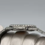 Replica Patek Philippe Nautilus 5711/1A-011 Stainless Steel with Aftermarket Diamond Pave Bezel and Case (2012) - Image 5