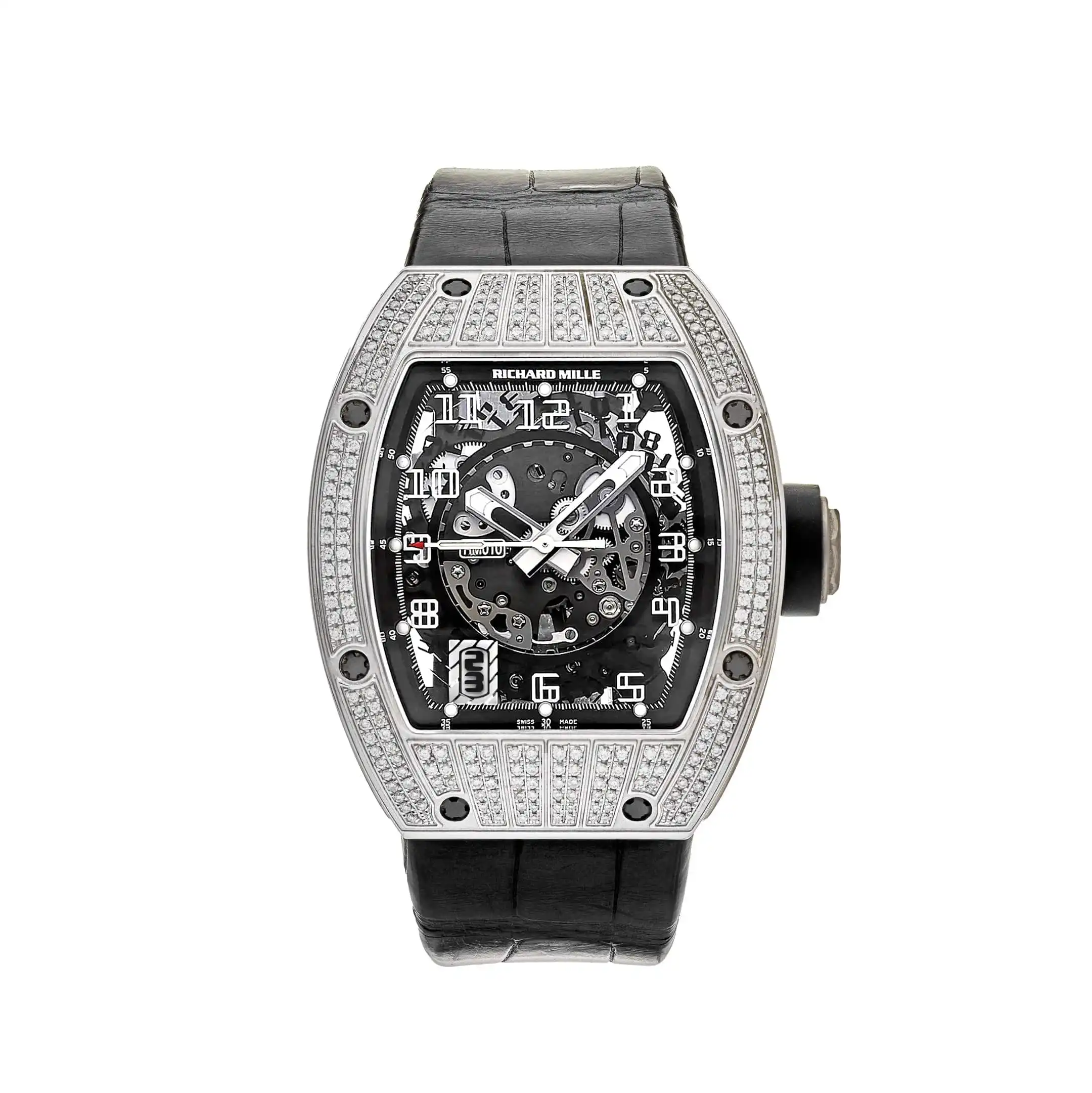 laqh1zjoupr.webp Richard Mille Replica White Gold Diamond Set RM 010 - Image 1