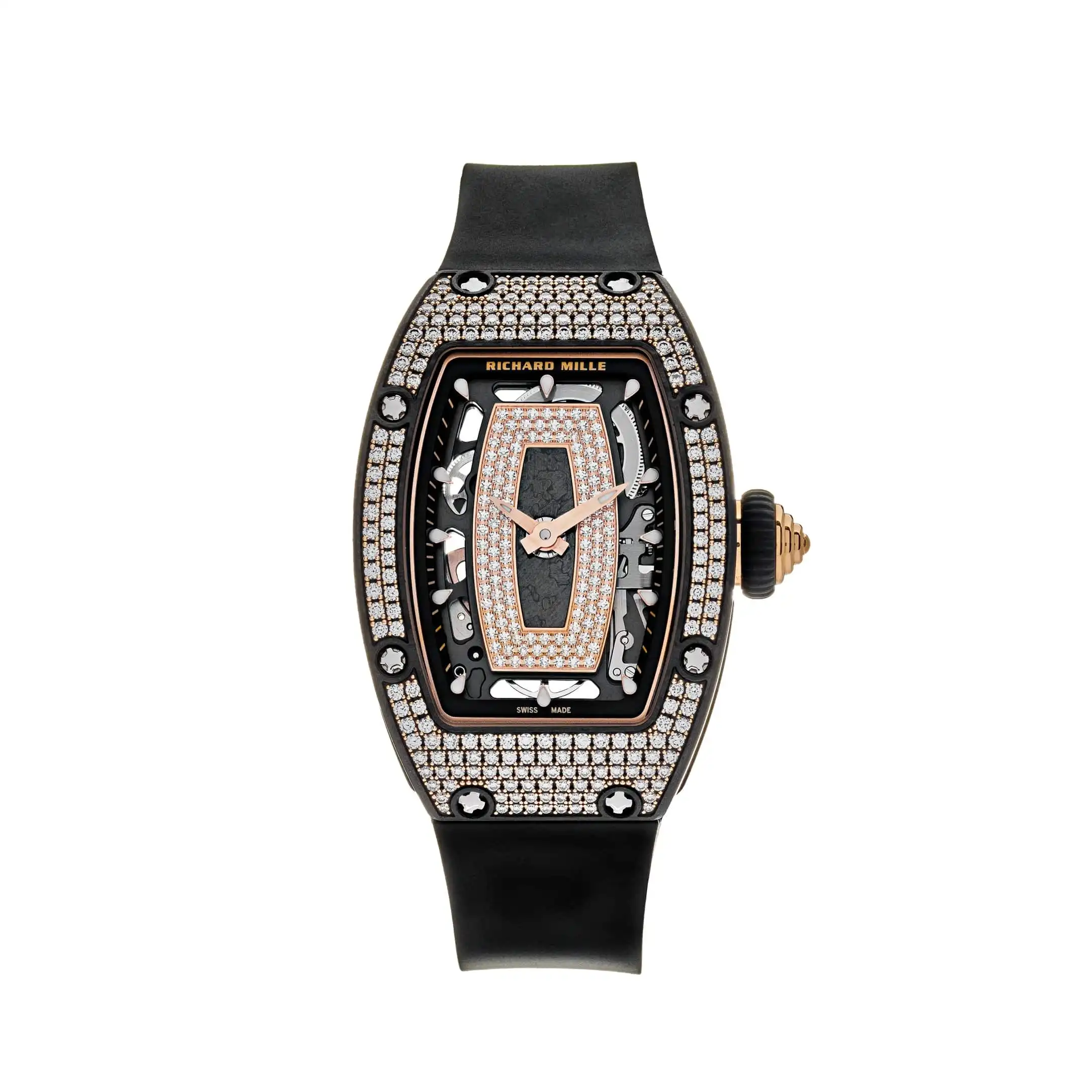 oa1w05wssv5.webp Richard Mille Replica RM 07-01 'Ladies' Rose Gold Carbon-TPT Diamond Bezel - Image 1