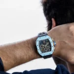 Richard Mille Replica RM 65-01 Automatic Winding Split-Seconds Chronograph Pastel Blue Quartz TPT - Image 2