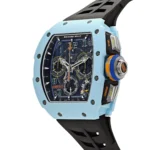 Richard Mille Replica RM 65-01 Automatic Winding Split-Seconds Chronograph Pastel Blue Quartz TPT - Image 3