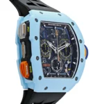 Richard Mille Replica RM 65-01 Automatic Winding Split-Seconds Chronograph Pastel Blue Quartz TPT - Image 4