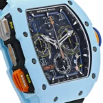Richard Mille Replica RM 65-01 Automatic Winding Split-Seconds Chronograph Pastel Blue Quartz TPT - Image 5