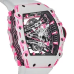 Richard Mille Replica RM 38-02 Bubba Watson Tourbillon White Pink Quartz TPT - Image 3
