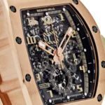 Richard Mille Replica RM 011 Felipe Massa Automatic Flyback Chronograph Ivory Rose Gold - Image 5