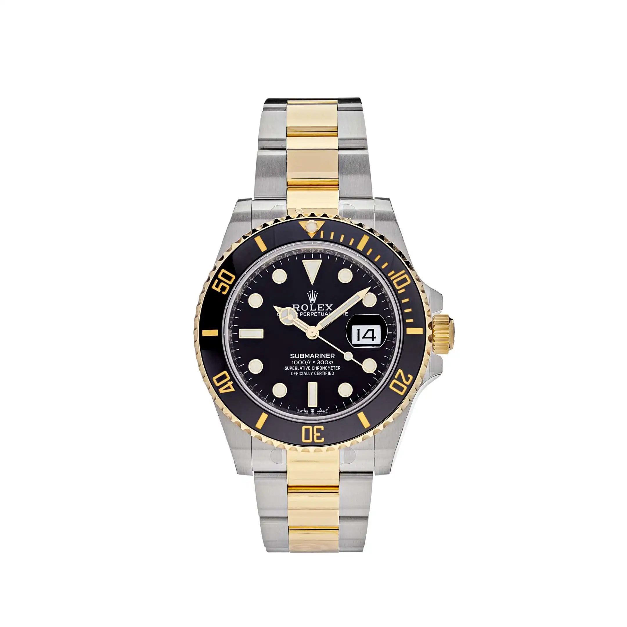 ysh2vl04kfk.webp Rolex Submariner Date Replica 126613LN Stainless Steel Yellow Gold Black Dial - Image 1