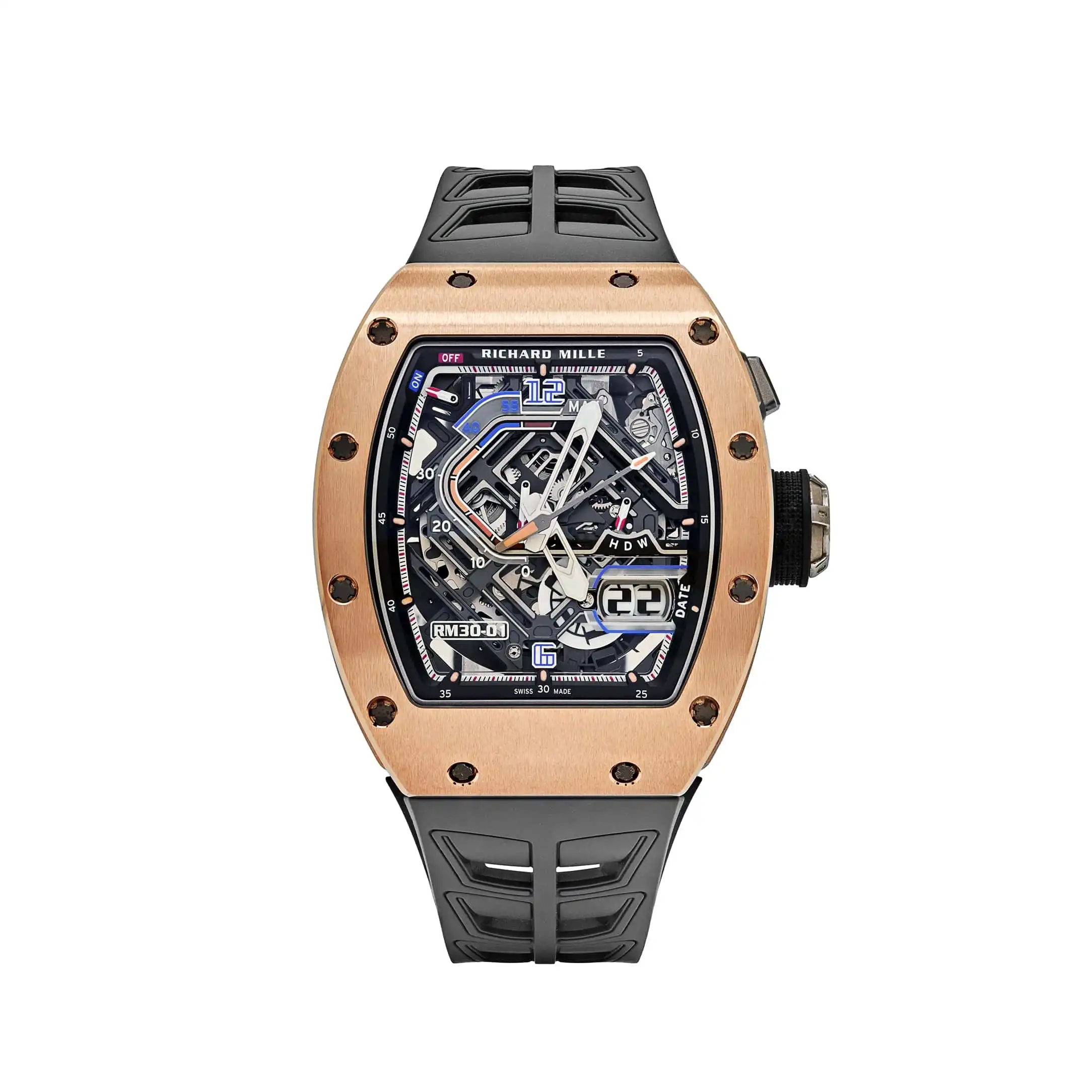 0ve2mrpwpcq.webp Richard Mille Replica RM 30-01 Declutchable Rotor Rose Gold Skeleton Dial - Image 1