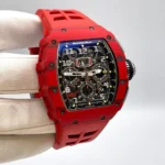 Richard Mille Replica RM 11-03 Automatic Flyback Chronograph Red Quartz TPT NTPT Titanium - Image 4