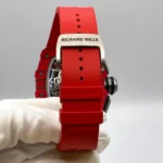 Richard Mille Replica RM 11-03 Automatic Flyback Chronograph Red Quartz TPT NTPT Titanium - Image 6