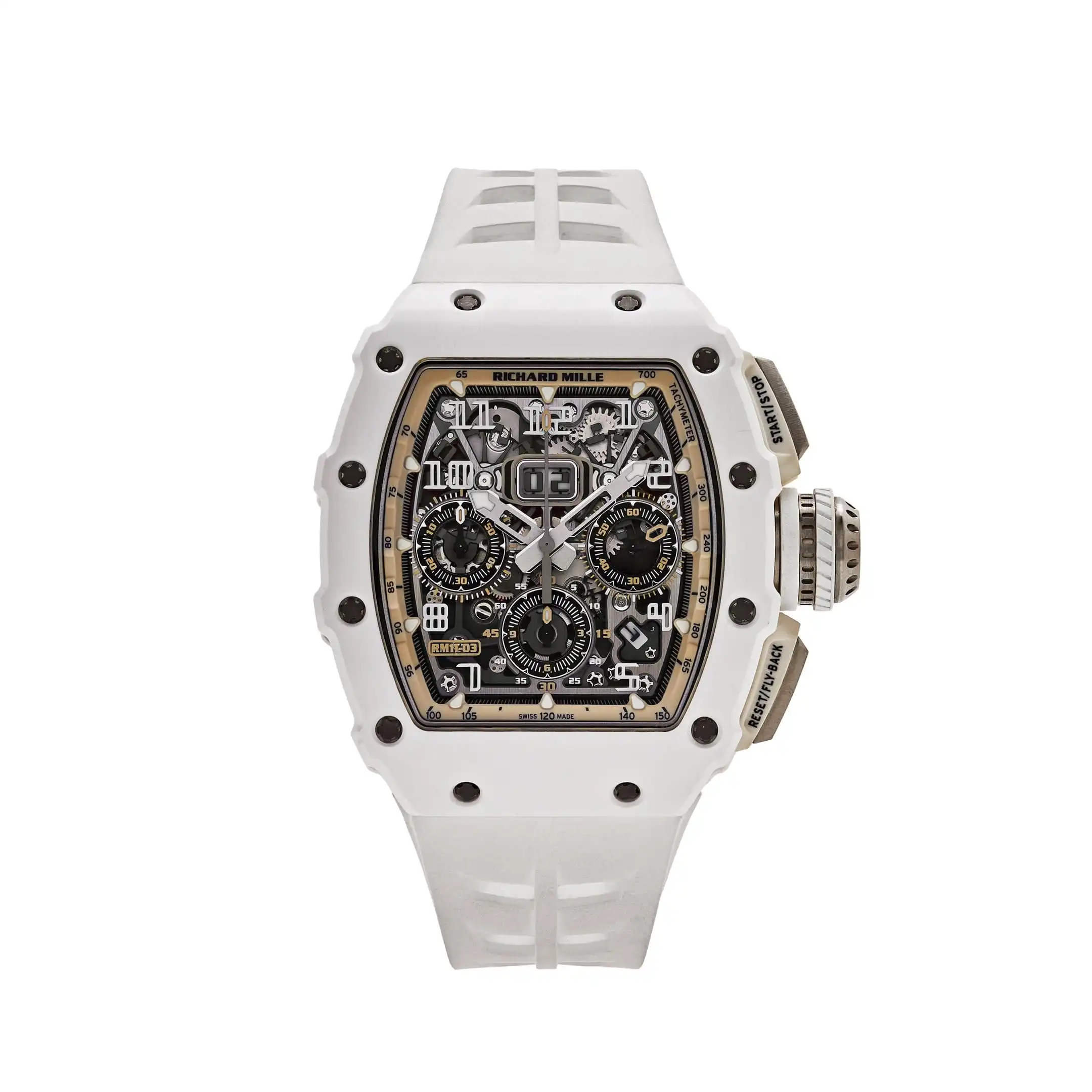 51qyjgggqlo.webp Richard Mille Replica RM 11-03 'Last White Edition' Automatic Flyback Chronograph White Ceramic - Image 1