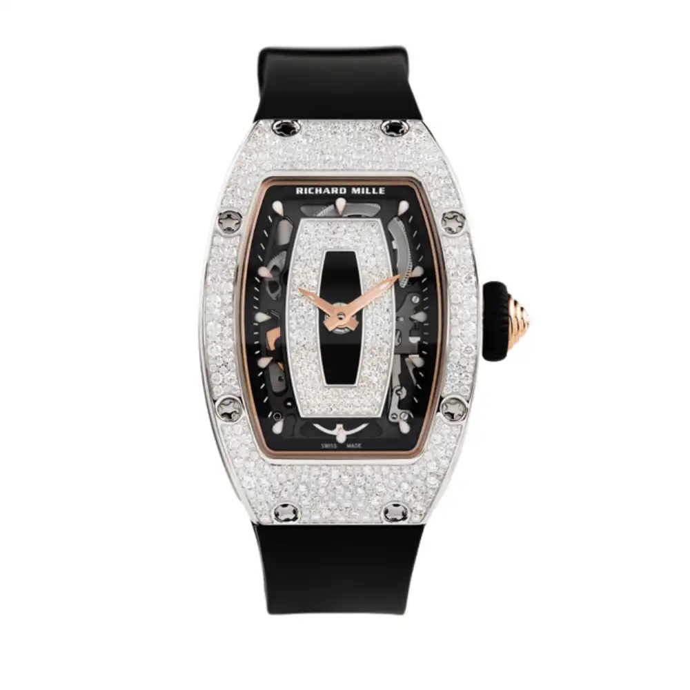 rvh3t4lzva1.webp Richard Mille Replica RM 07-01 Ladies White Gold Snow Diamond Set - Image 1