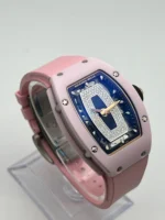 Richard Mille Replica RM 07-01 'Ladies' Pink Ceramic u0026 White Gold - Image 2