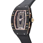 Richard Mille Replica RM 07-01 'Ladies' Carbon TPT Rose Gold Skeleton Dial - Image 3
