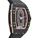 Richard Mille Replica RM 07-01 'Ladies' Carbon TPT Rose Gold Skeleton Dial - Image 4