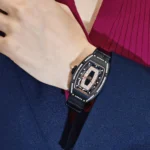Richard Mille Replica RM 07-01 'Ladies' Black Ceramic Black Lips Diamond Bezel - Image 2