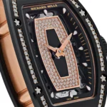 Richard Mille Replica RM 07-01 'Ladies' Black Ceramic Black Lips Diamond Bezel - Image 4