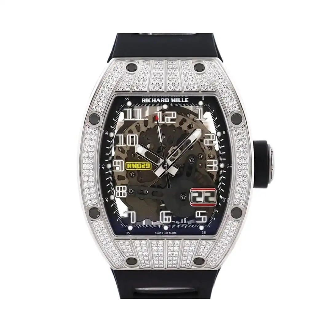 yvffwumorzo.webp Richard Mille Replica RM 029 White Gold and Diamonds - Image 1