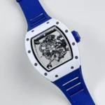 Richard Mille Replica RM 055 Bubba Watson Japan Edition White Ceramic Titanium Blue Rubber - Image 3