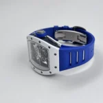 Richard Mille Replica RM 055 Bubba Watson Japan Edition White Ceramic Titanium Blue Rubber - Image 5