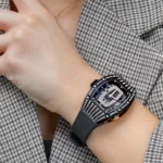 Richard Mille Replica RM 037 Rose Gold Carbon TPT Diamond Set Skeleton Dial - Image 2