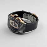Richard Mille Replica RM 037 Rose Gold Carbon TPT Diamond Set Skeleton Dial - Image 5