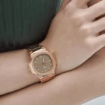 Replica Patek Philippe Nautilus 7118/1R-010 'Ladies' Rose Gold Champagne Golden Dial - Image 2