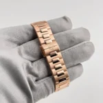 Replica Patek Philippe Nautilus 7011/1R-001 'Ladies' Rose Gold Silver Dial - Image 11